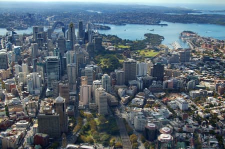 Aerial Image of SYDNEY OVER HYDE PARK