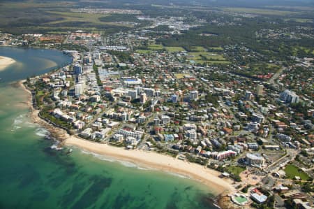 Aerial Image of KINGS BEACH AND CALOUNDRA.