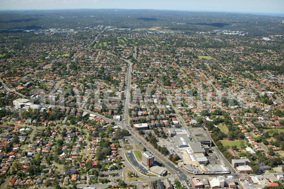Aerial Image of Ryde Looking North East