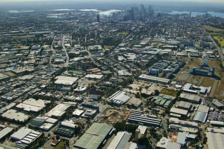 Aerial Image of ROSEBERY TO SYDNEY CBD.