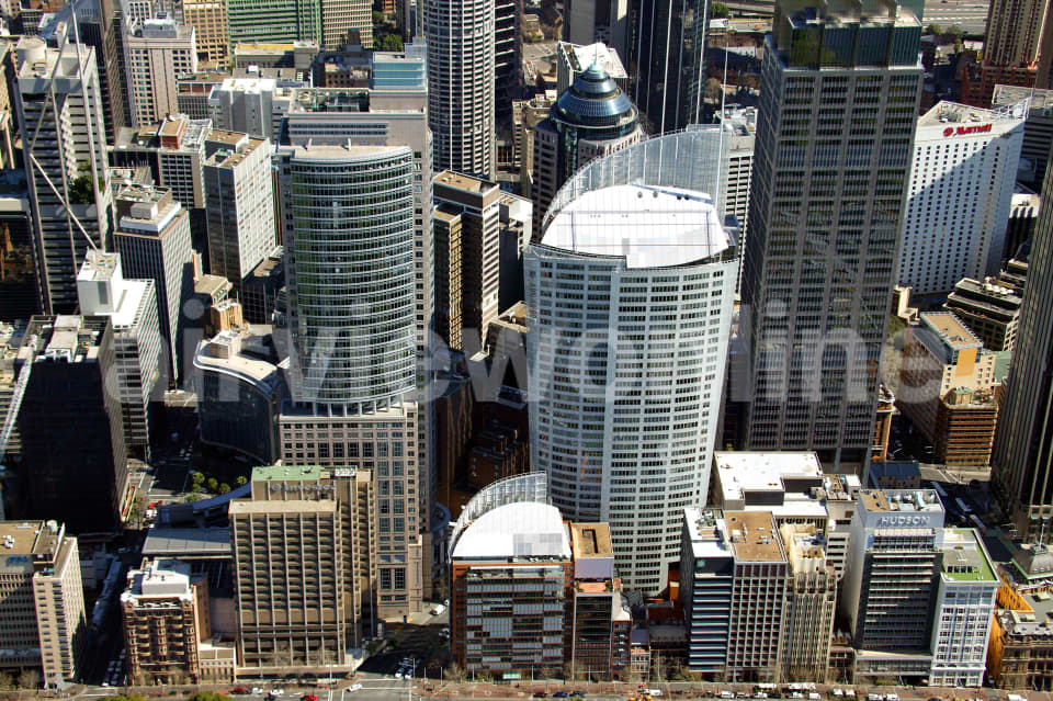 Aerial Image of Sydney CBD, Macquarie street