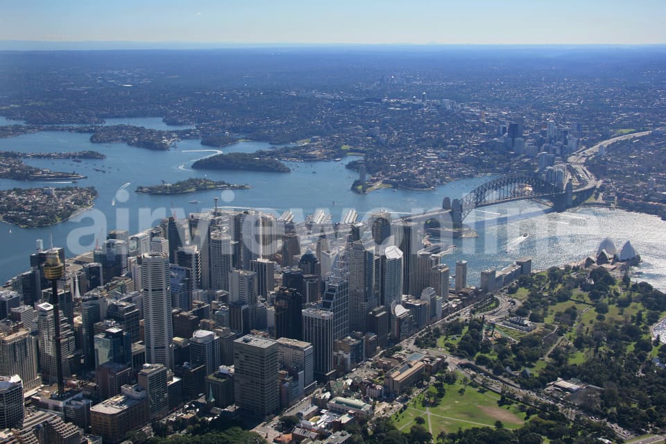 Aerial Image of Sydney CBD to North Sydney