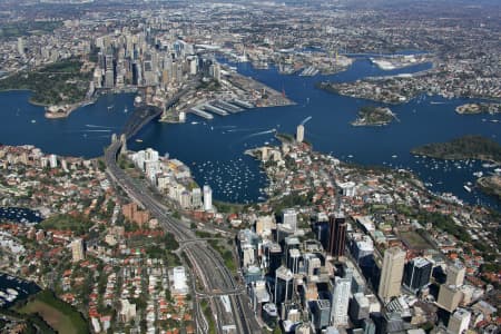 Aerial Image of NORTH SYDNEY TO CBD.