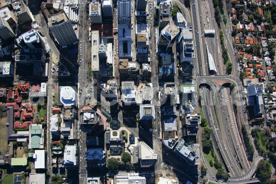 Aerial Image of Vertical shot of North Sydney CBD