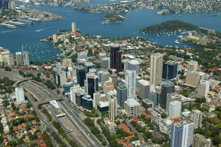 Aerial Image of NORTH SYDNEY AND LAVENDER BAY