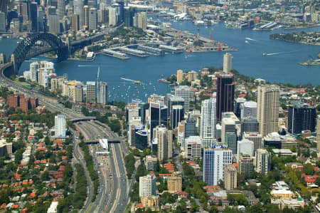 Aerial Image of NORTH SYDNEY AND LAVENDER BAY