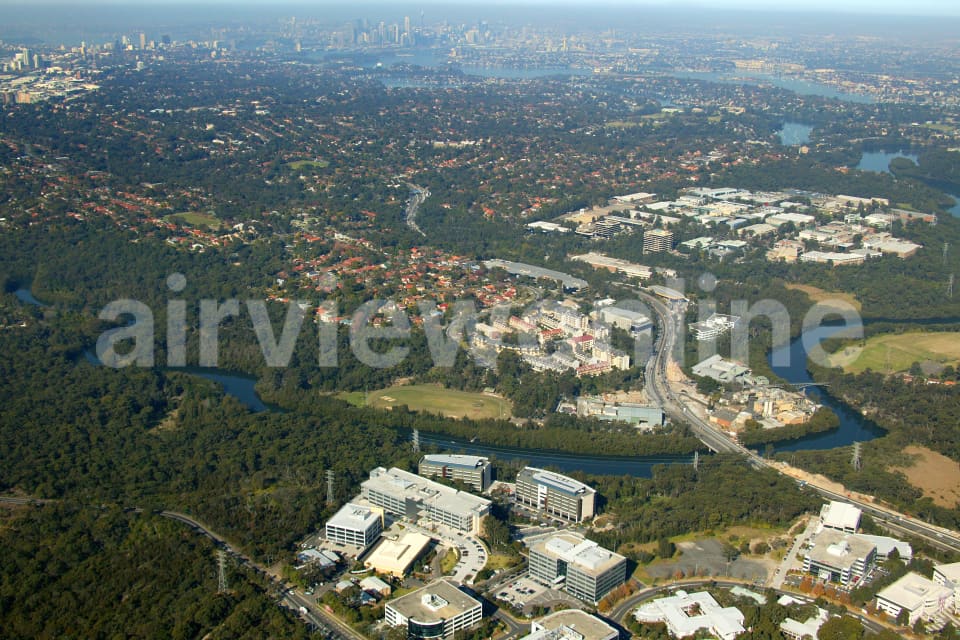 Aerial Image of North Ryde and Lane Cove West