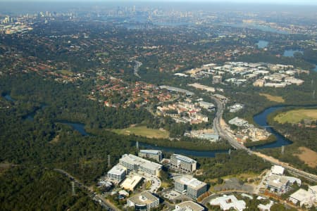 Aerial Image of NORTH RYDE AND LANE COVE WEST