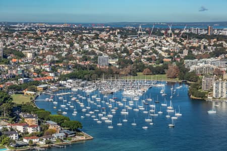 Aerial Image of RUSHCUTTERS BAY