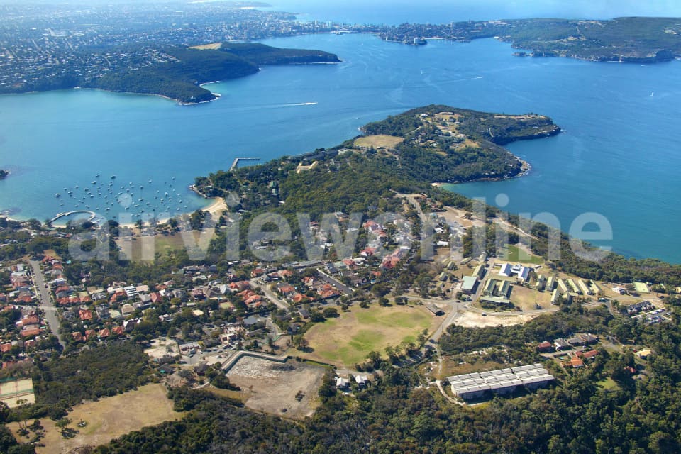 Aerial Image of Mosman to Manly via Middle Head