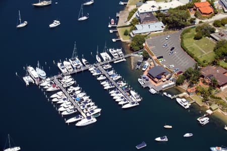 Aerial Image of BURRANEER BAY MARINA