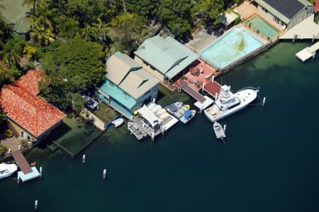 Aerial Image of ATTWELLS BOATSHED