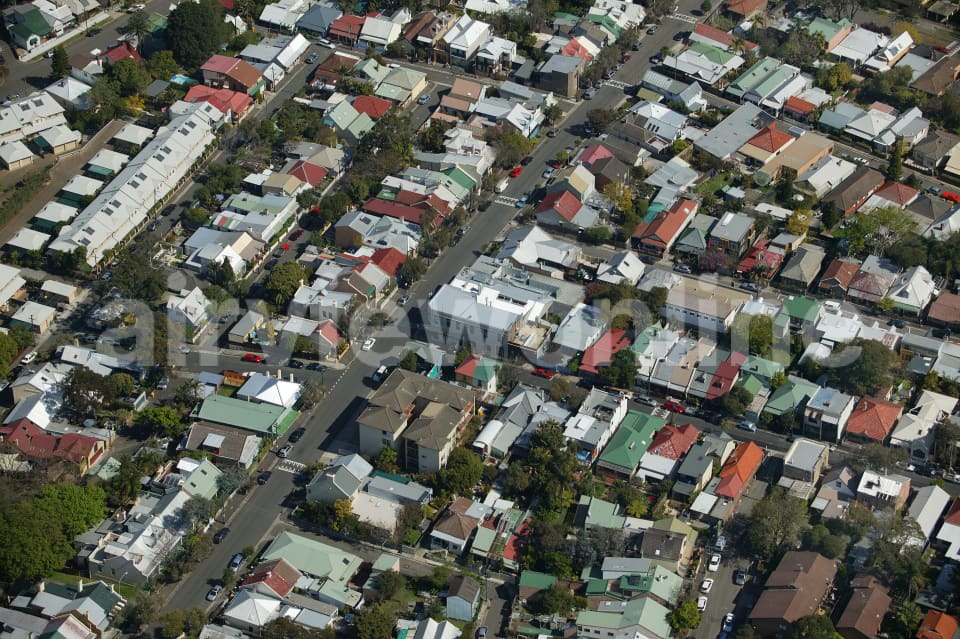 Aerial Image of Evans Street in Rozelle,