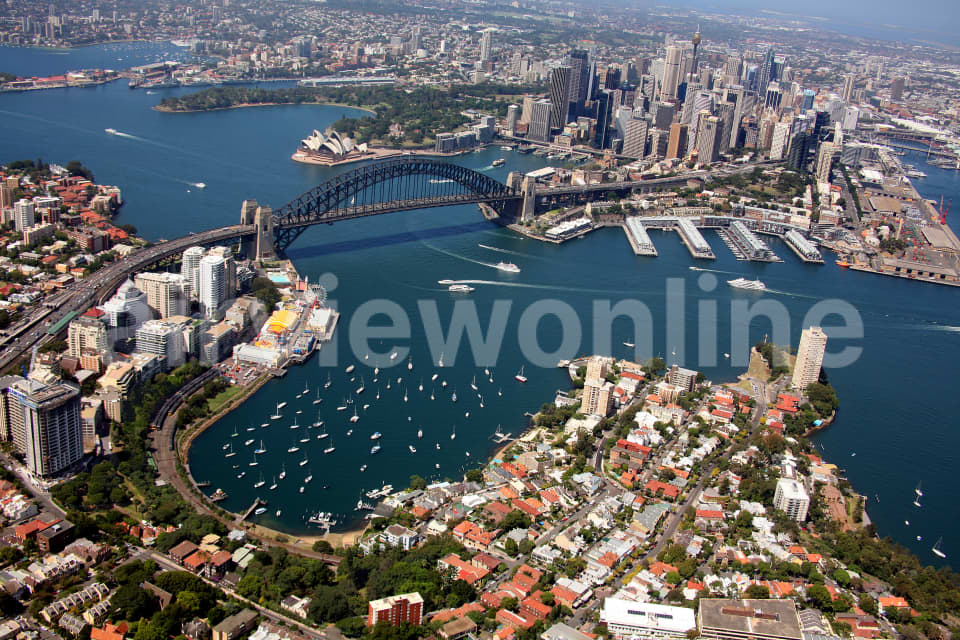 Aerial Image of Lavender Bay, Sydney Harbour