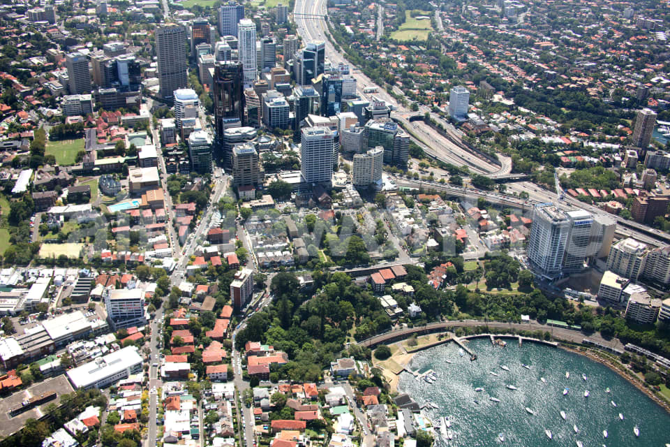 Aerial Image of Lavender Bay and North Sydney