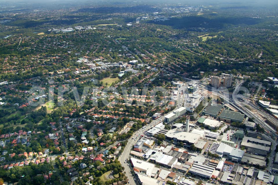 Aerial Image of Artarmon and Lane Cove
