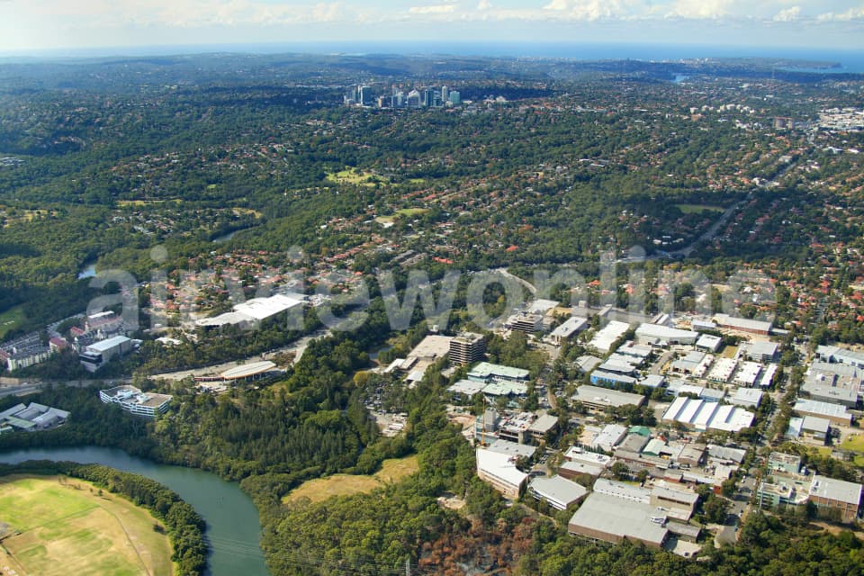 Aerial Image of Lane Cove West to Chatswood