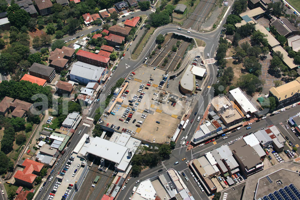 Aerial Image of Kogarah shooping centre and train station