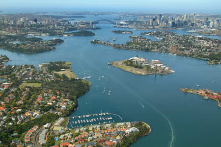 Aerial Image of FERN BAY, HUNTERS HILL