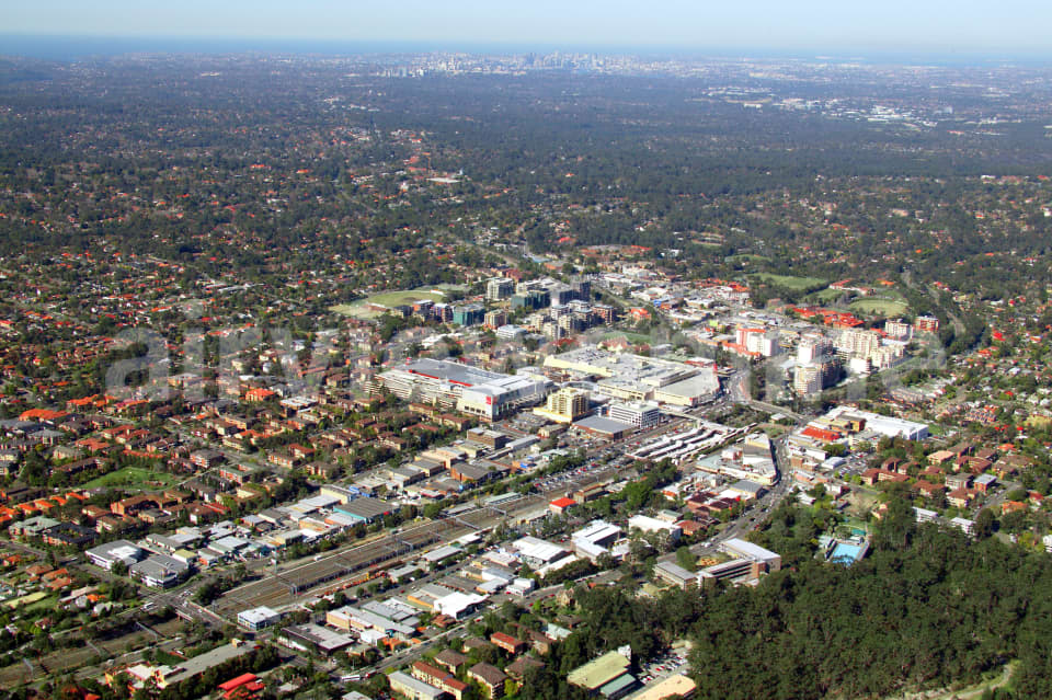 Aerial Image of Hornsby to Sydney