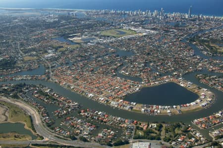 Aerial Image of CARRARA TO SURFERS PARADISE.