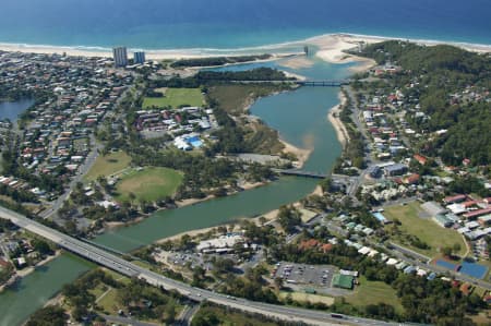 Aerial Image of CURRUMBIN AND PALM BEACH.
