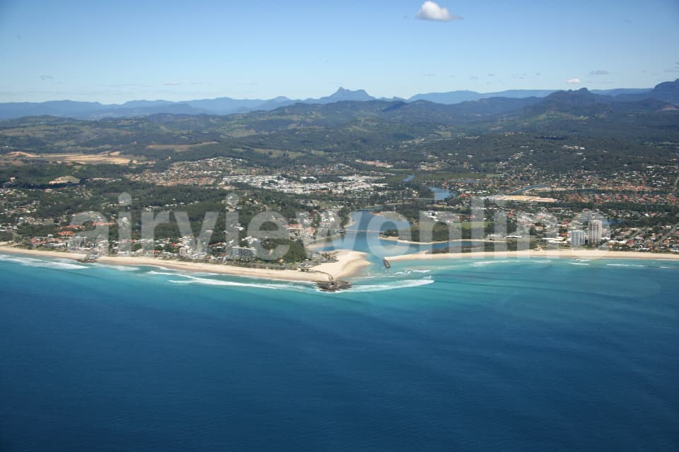 Aerial Image of Currumbin and Palm Beach