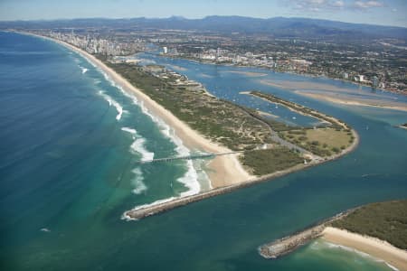 Aerial Image of THE SPIT IN MAIN BEACH.