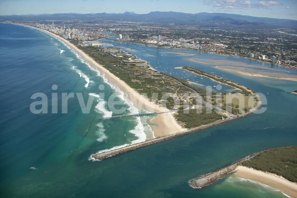 Aerial Image of The Spit in Main Beach