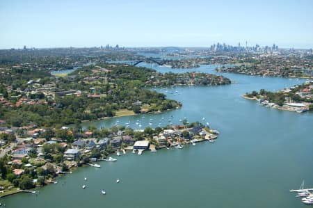 Aerial Image of GLADESVILLE TO SYDNEY HARBOUR BRIDGE.