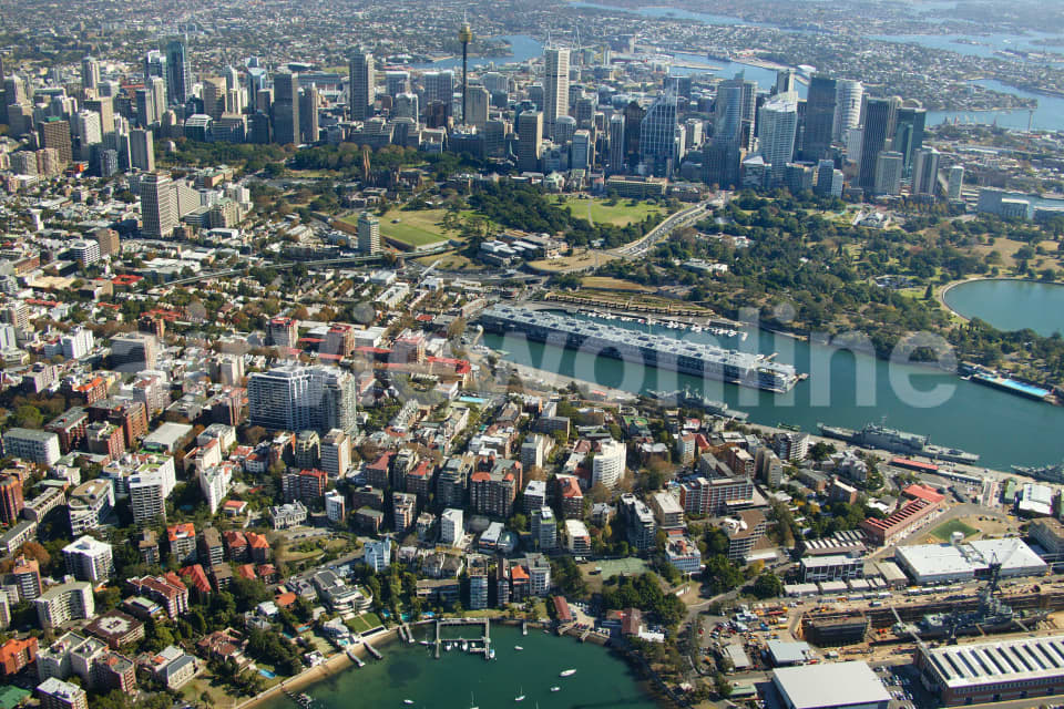 Aerial Image of Elizabeth Bay to Sydney