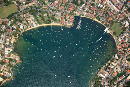 Aerial Image of VERTICAL SHOT OF DOUBLE BAY.