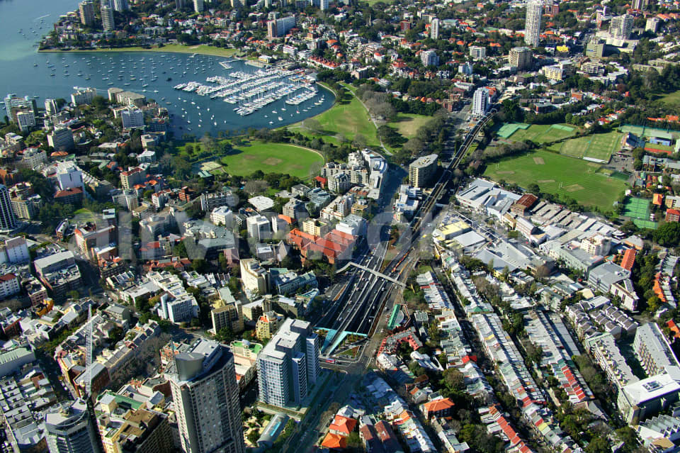 Aerial Image of Darlinghurst and Rushcutters Bay