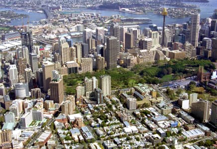 Aerial Image of DARLINGHURST  AND SYDNEY CBD