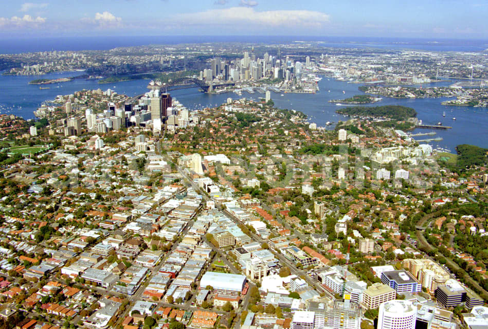 Aerial Image of Crows Nest to CBD