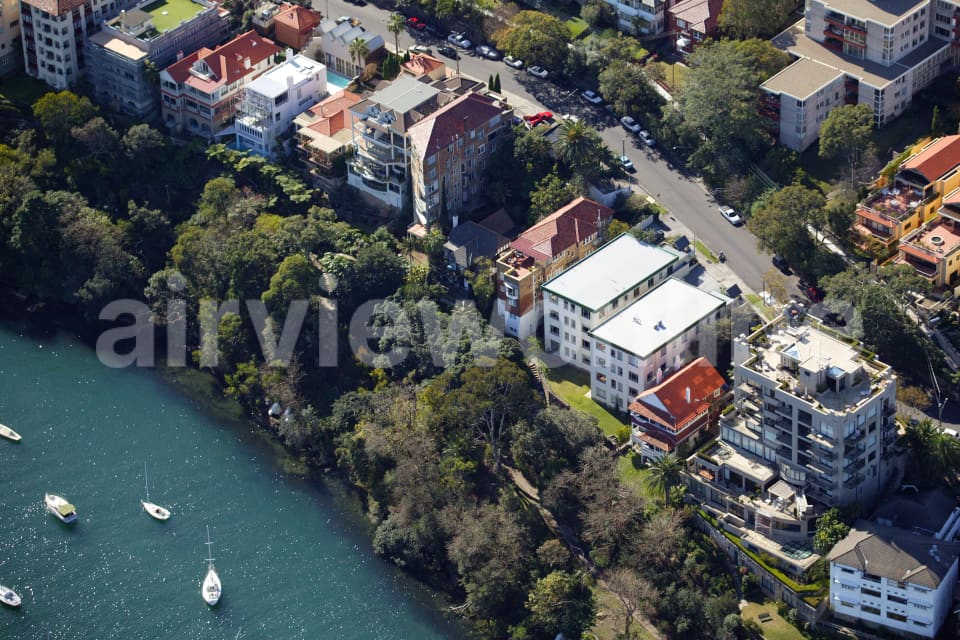 Aerial Image of Milson Road in Cremorne Point