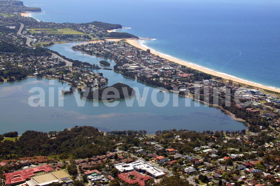 Aerial Image of Narrabeen Lakes and Beach
