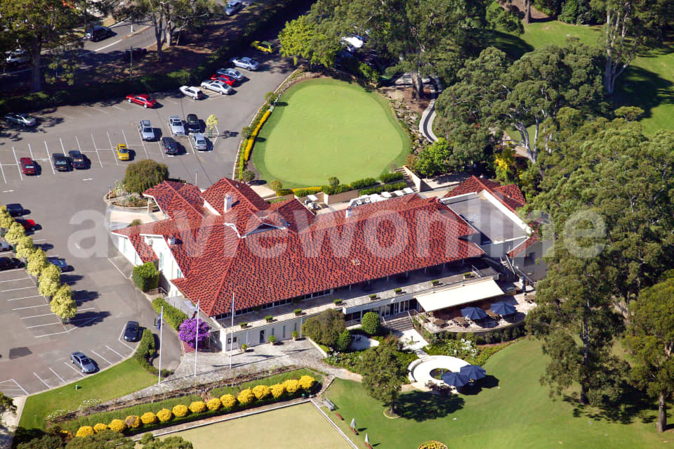 Aerial Image of Pymble Golf Club in St Ives
