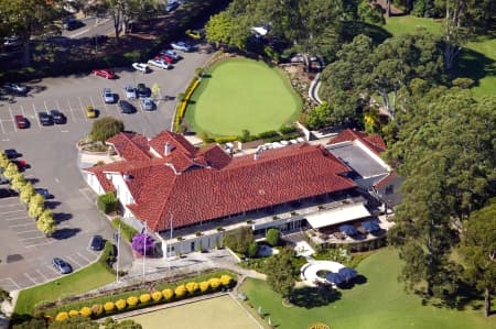Aerial Image of PYMBLE GOLF CLUB IN ST IVES.