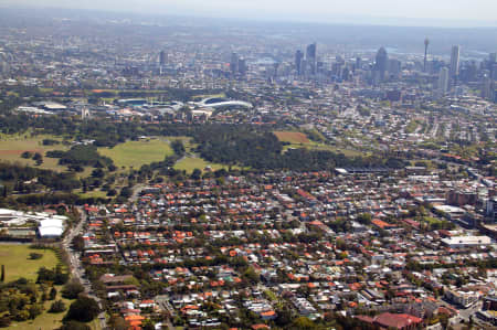Aerial Image of QUEENS PARK AND  CENTENNIAL PARK.