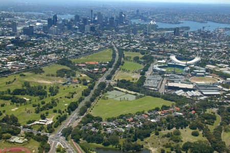 Aerial Image of CENTENNIAL & MOORE PARK.