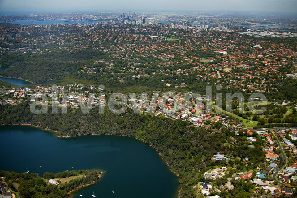 Aerial Image of Castle Cove to Sydney\'s CBD
