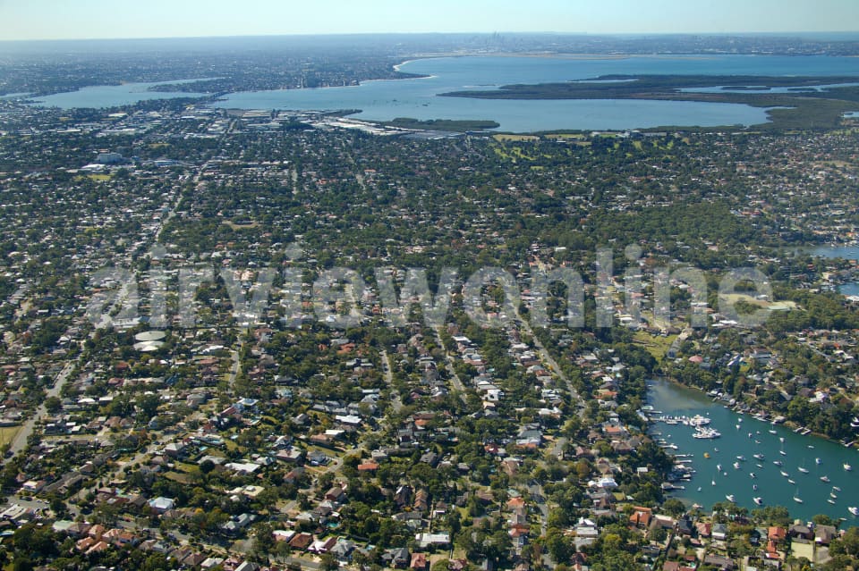 Aerial Image of Caringbah towards Sydney\'s CBD