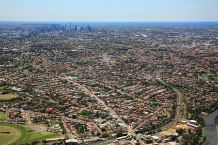 Aerial Image of CANTERBURY TO SYDNEY\'S CBD