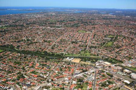 Aerial Image of CANTERBURY LOOKING SOUTH.