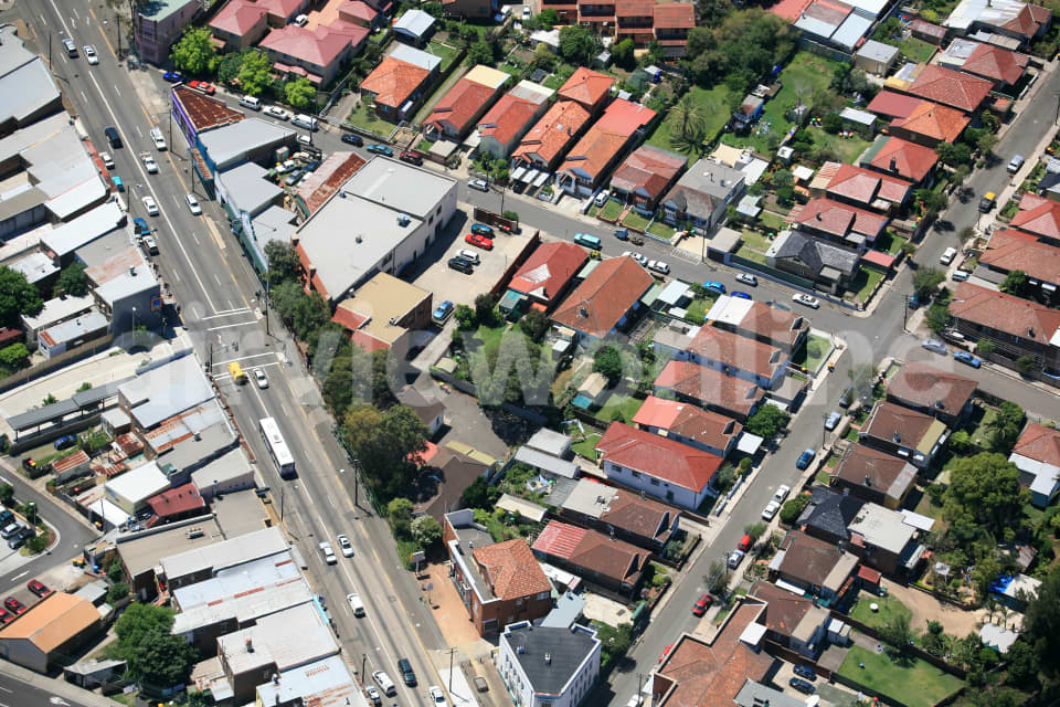 Aerial Image of Closeup of Canterbury Road in Canterbury