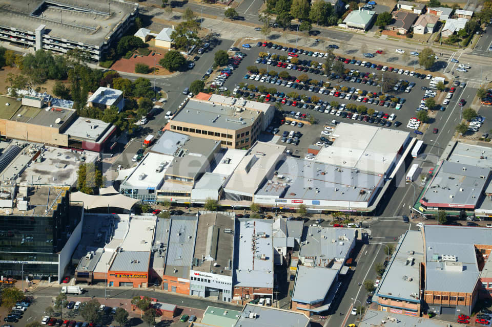Aerial Image of Closeup of Campbelltown CBD
