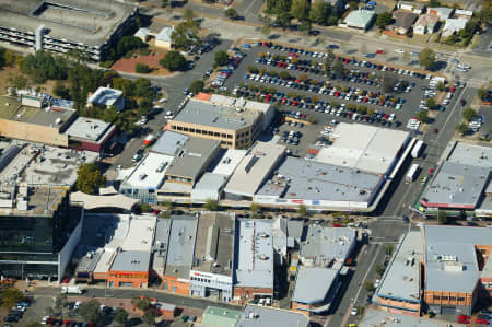 Aerial Image of CLOSEUP OF CAMPBELLTOWN CBD.