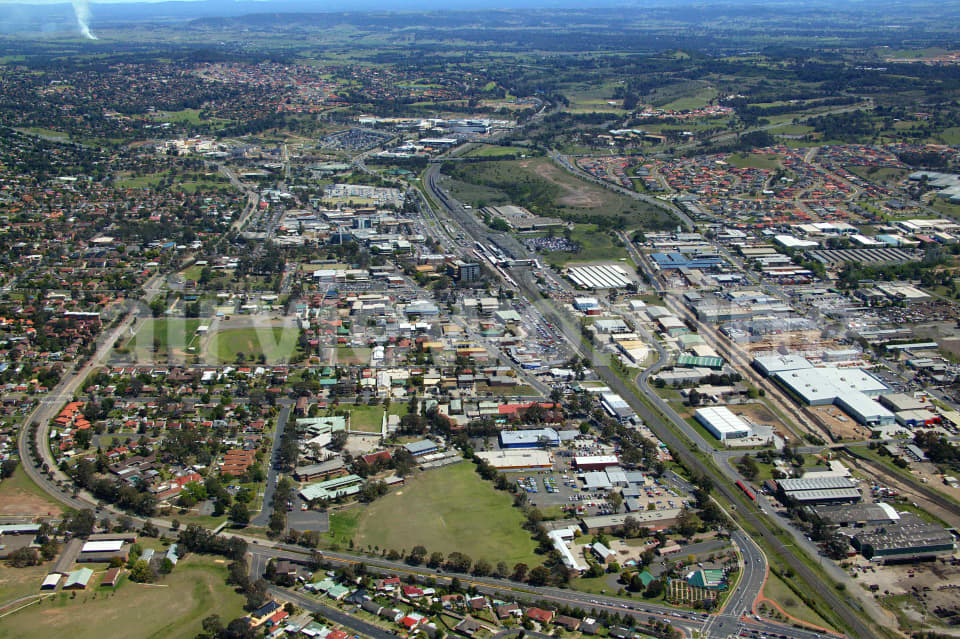Aerial Image of Campbelltown Looking South West