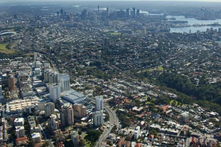 Aerial Image of BONDI JUNCTION TO SYDNEY CITY.
